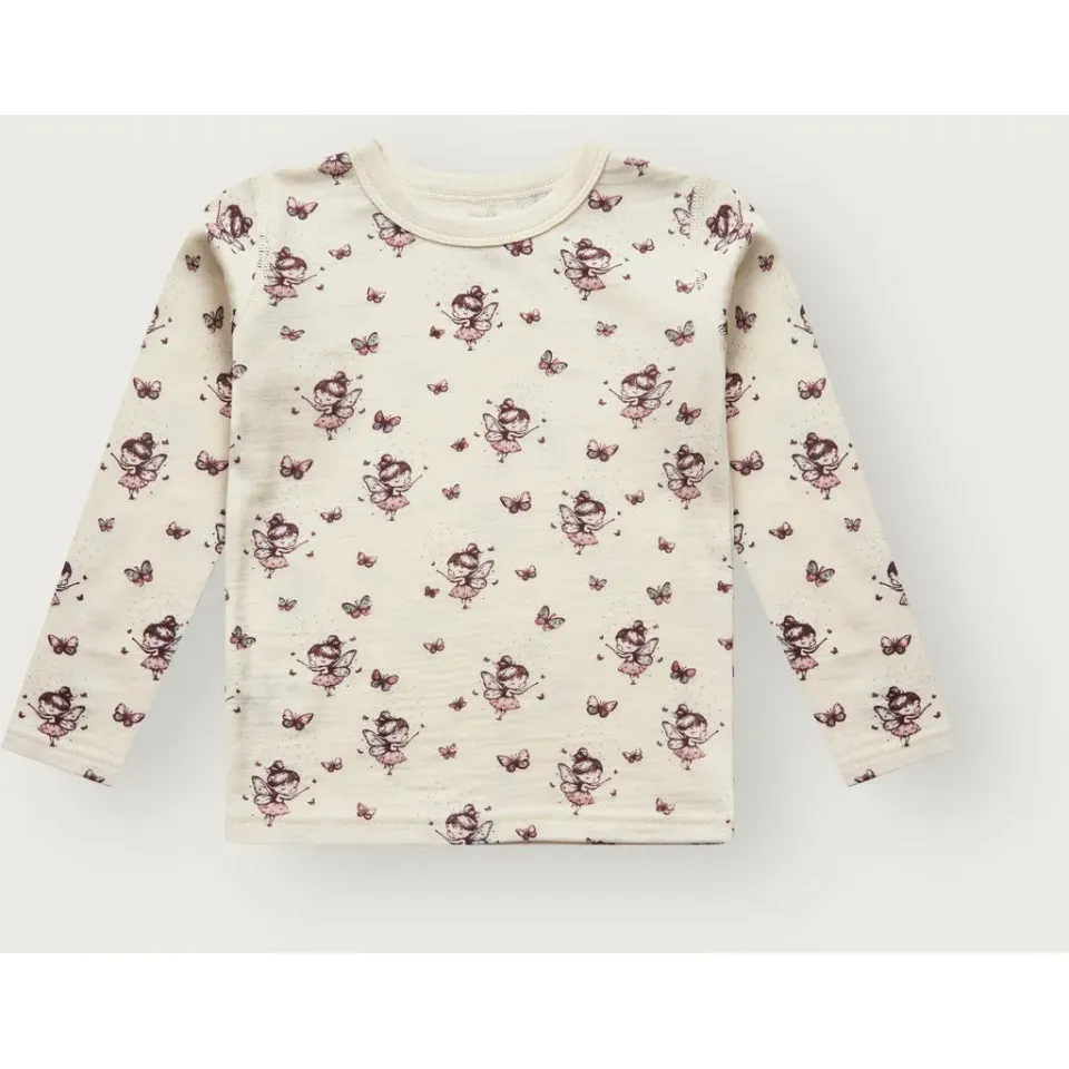 Hust & Claire HCAbba bluse Off White uld bambus