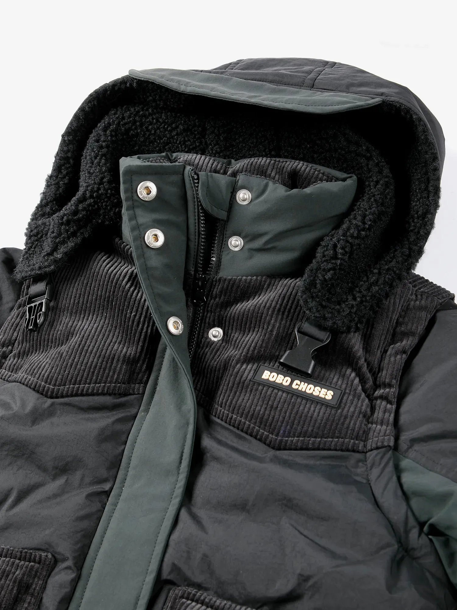 Bobo Choses All About Monsters padded anorak vinterjakke midnatsblå foret