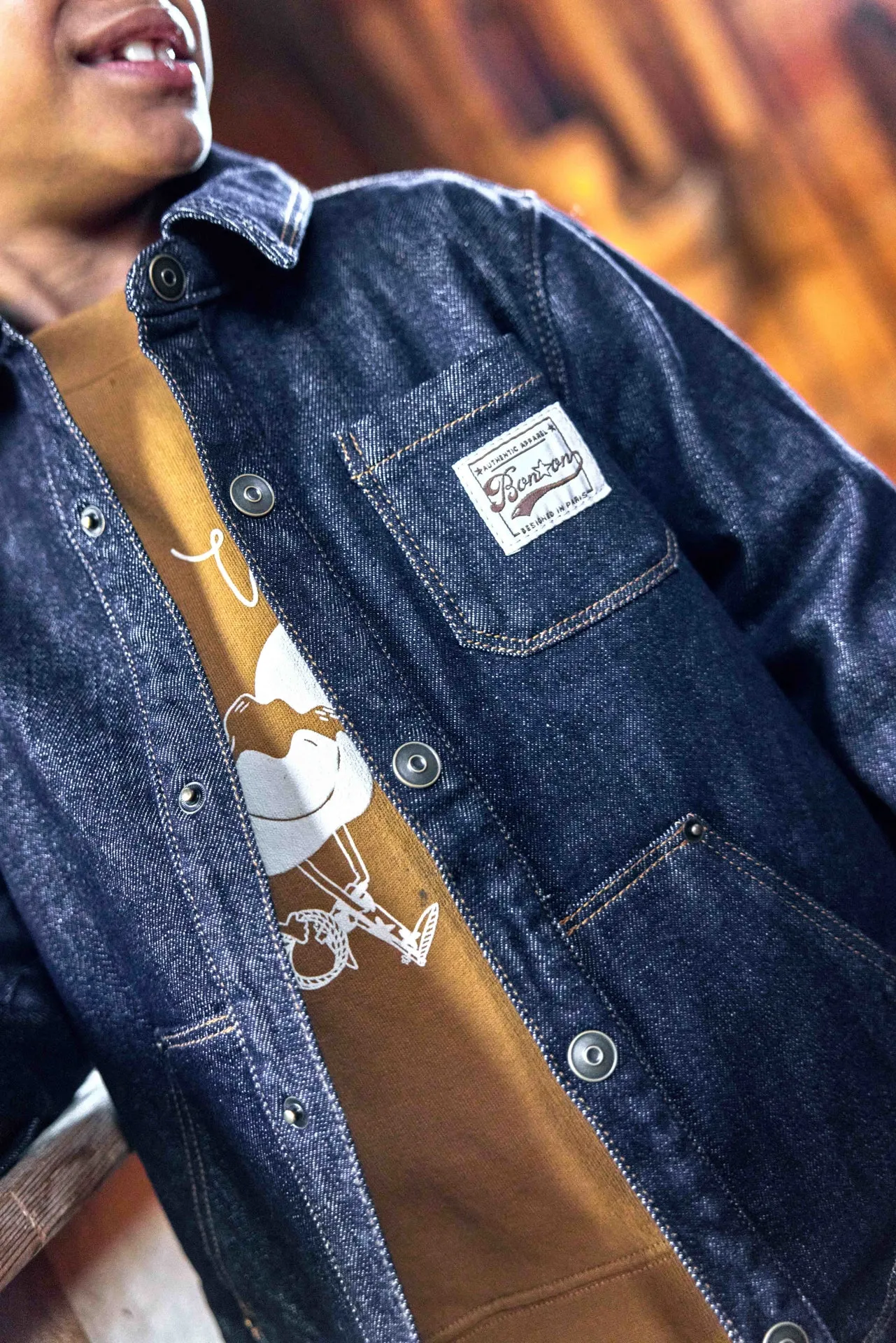 Bonton Michael Denim Brut skjorte rådenim