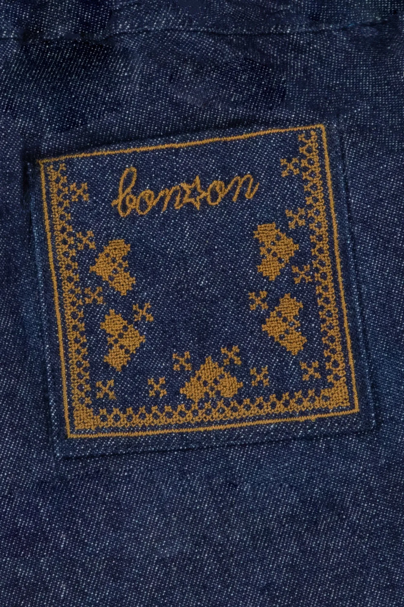 Bonton Miscotte bukser chambray hjertebroderi