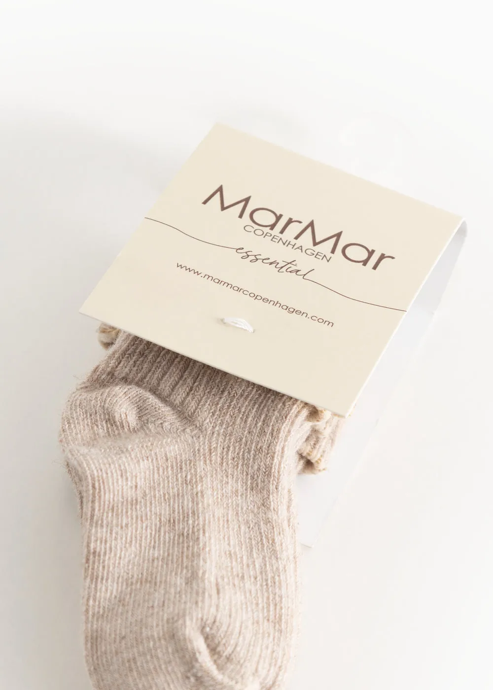 MarMar Newborn Socks strømper light beige 2-pak