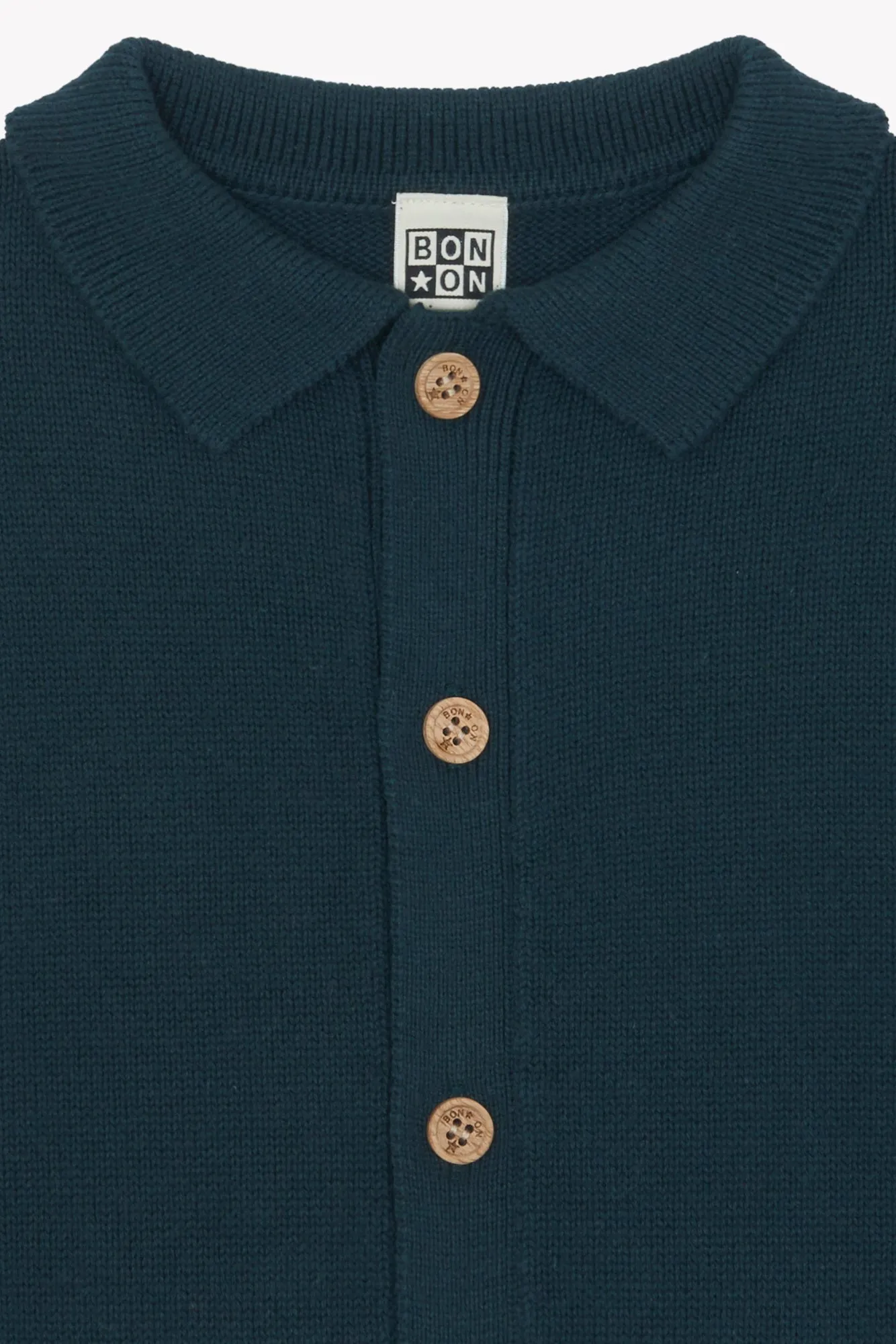 Bonton Lucien cardigan blue lake bomuld