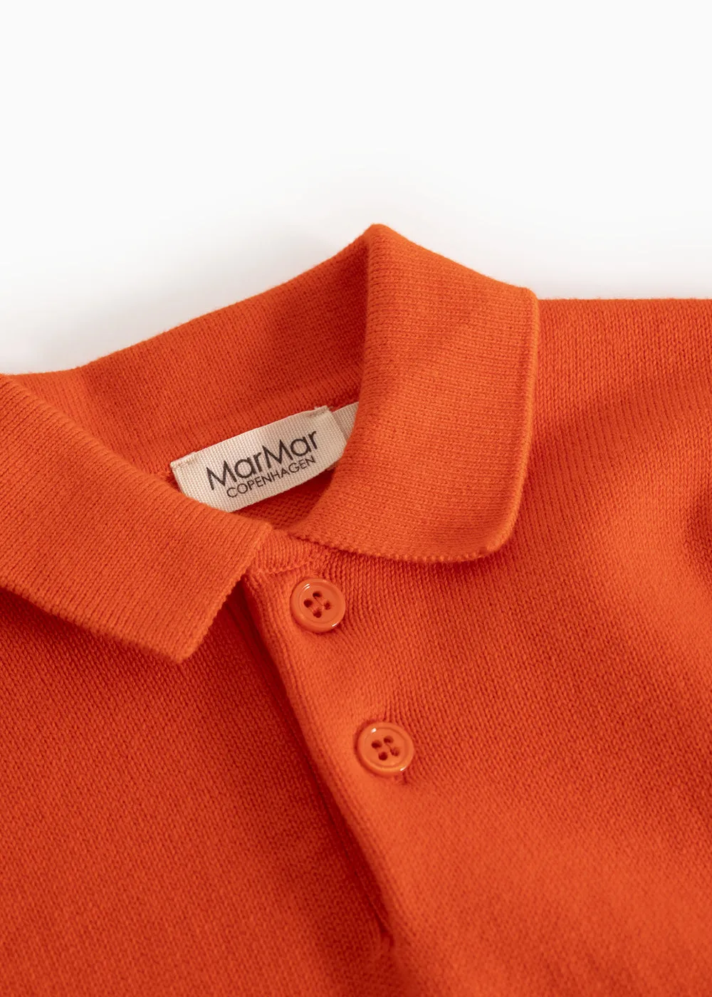 MarMar Teno Polo strikbluse Grapefruit uld-fri