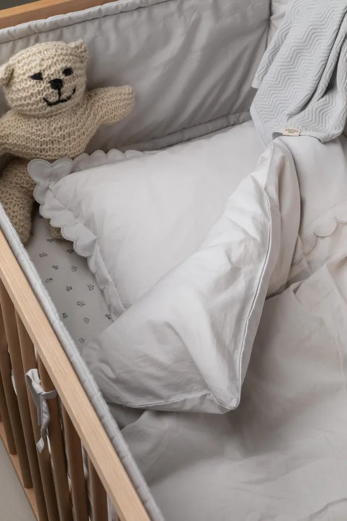 MarMar Copenhagen Fitted Sheet lagen paper boats blå