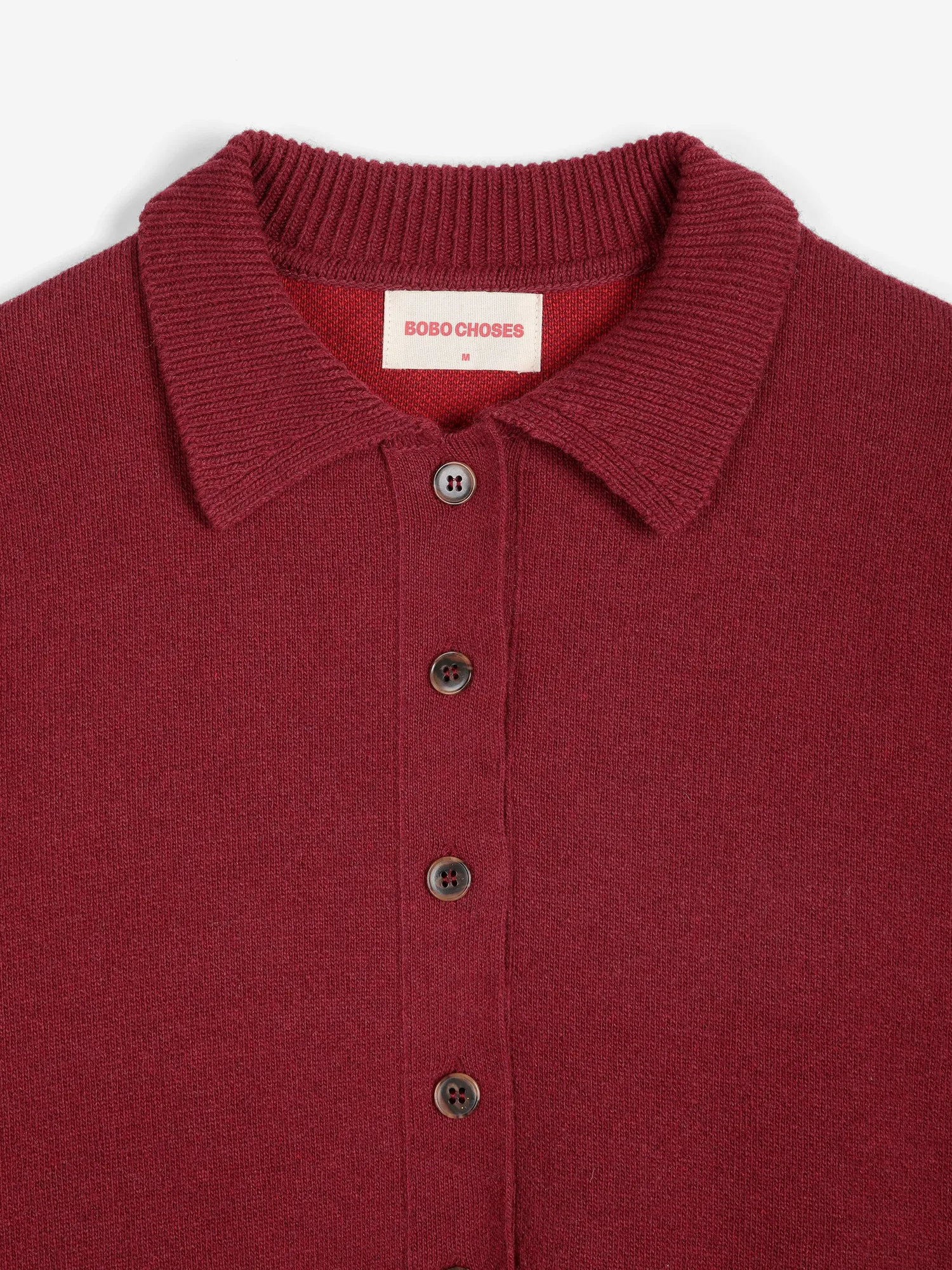 Bobo Choses All About Monsters Polo kjole rød uld