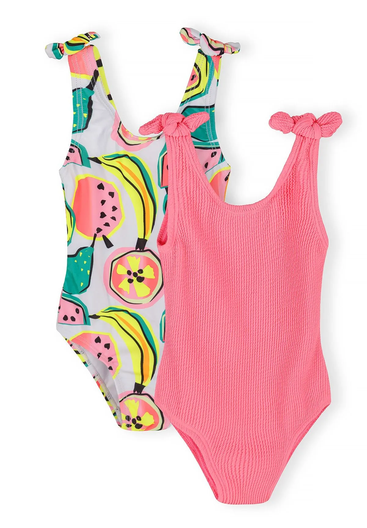 Minoti 42171 badedragt rosa koral 2-pak elastisk