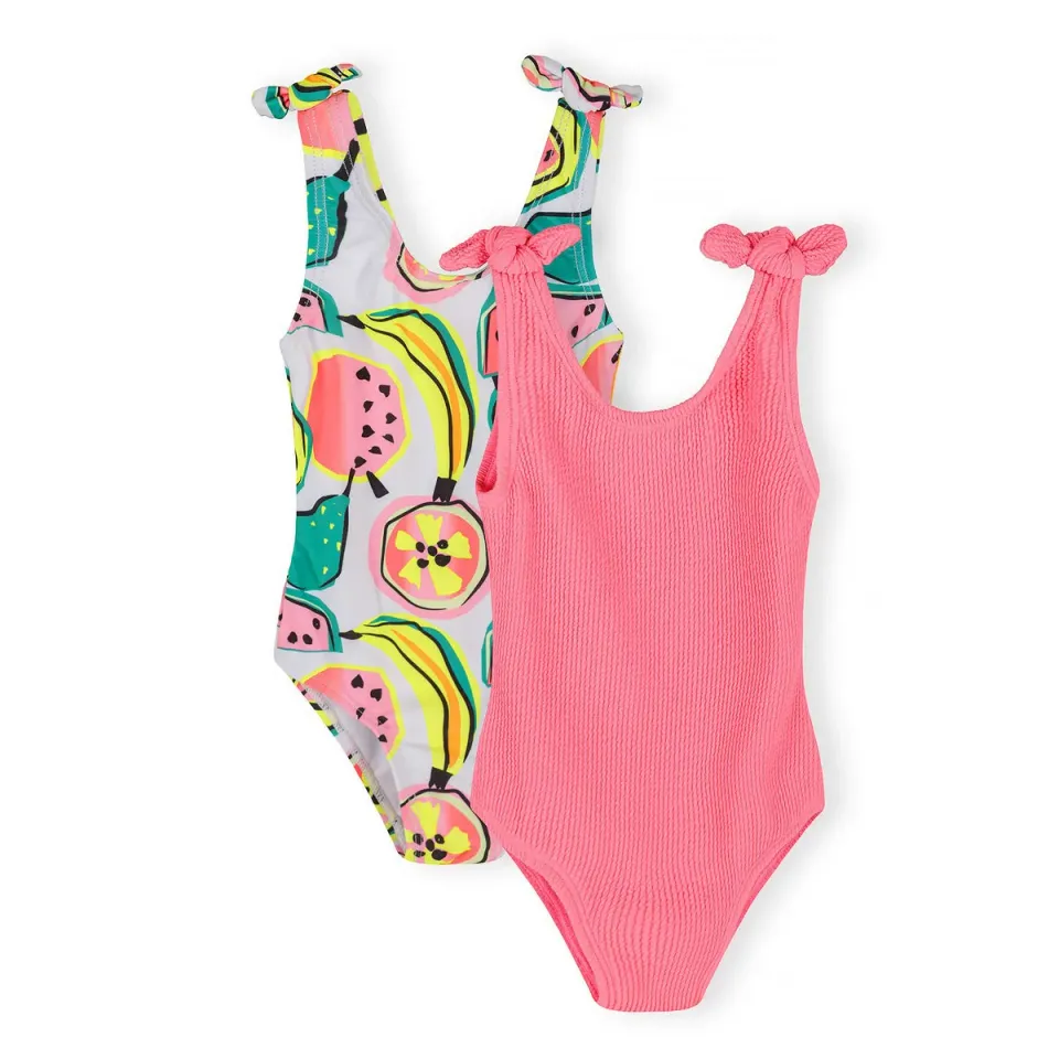 Minoti 42171 badedragt rosa koral 2-pak elastisk