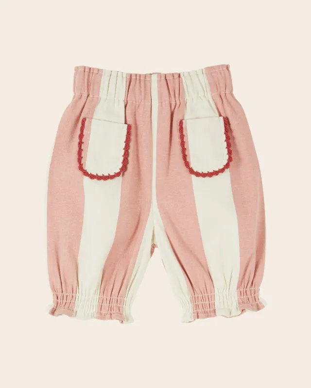 Emile et ida Rayure babybukser rosa stribet