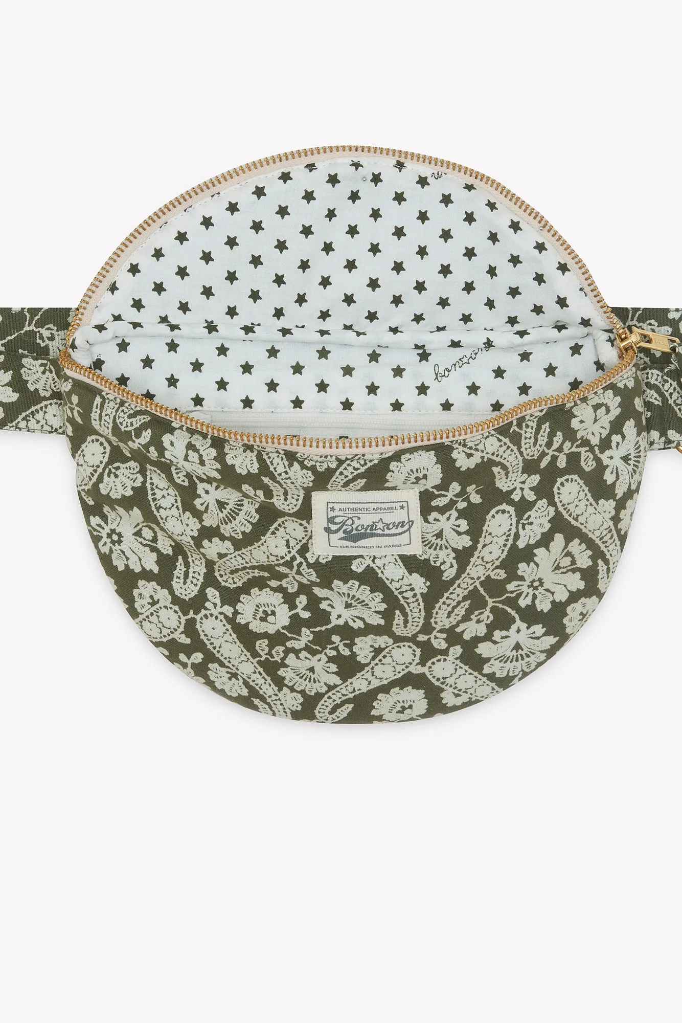Bonton Bandana bæltetaske grøn bomuld TU