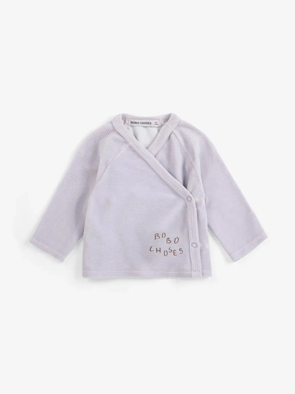 Bobo Choses Crossed Velvet T-shirt lavendel 1M