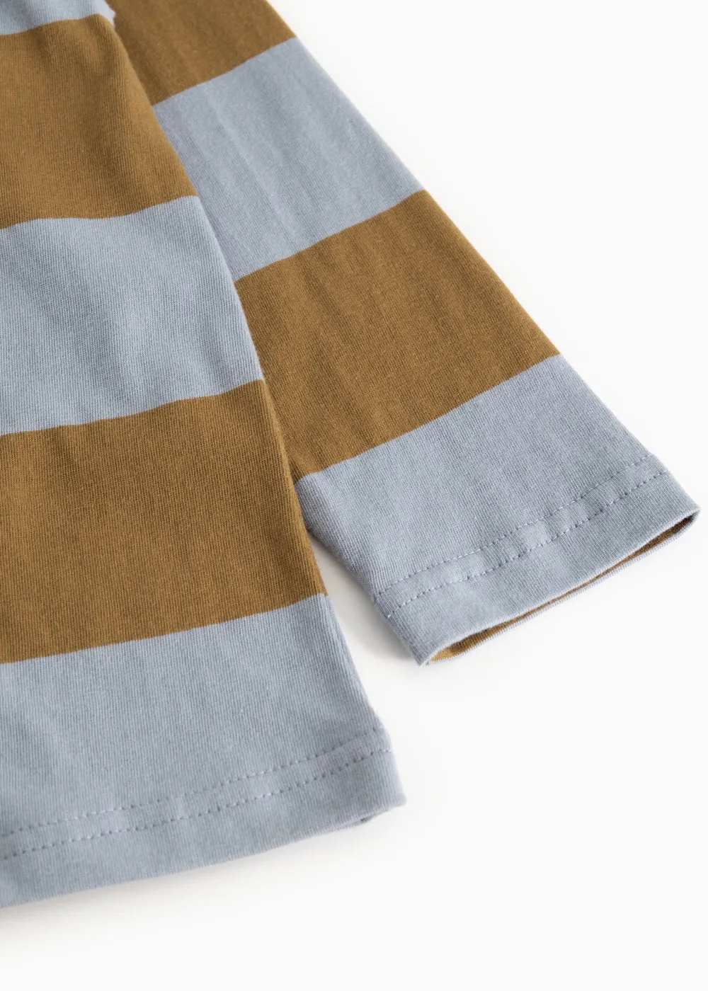 MarMar Copenhagen Tad Polo LS bluse Monsoon Blue Stripe