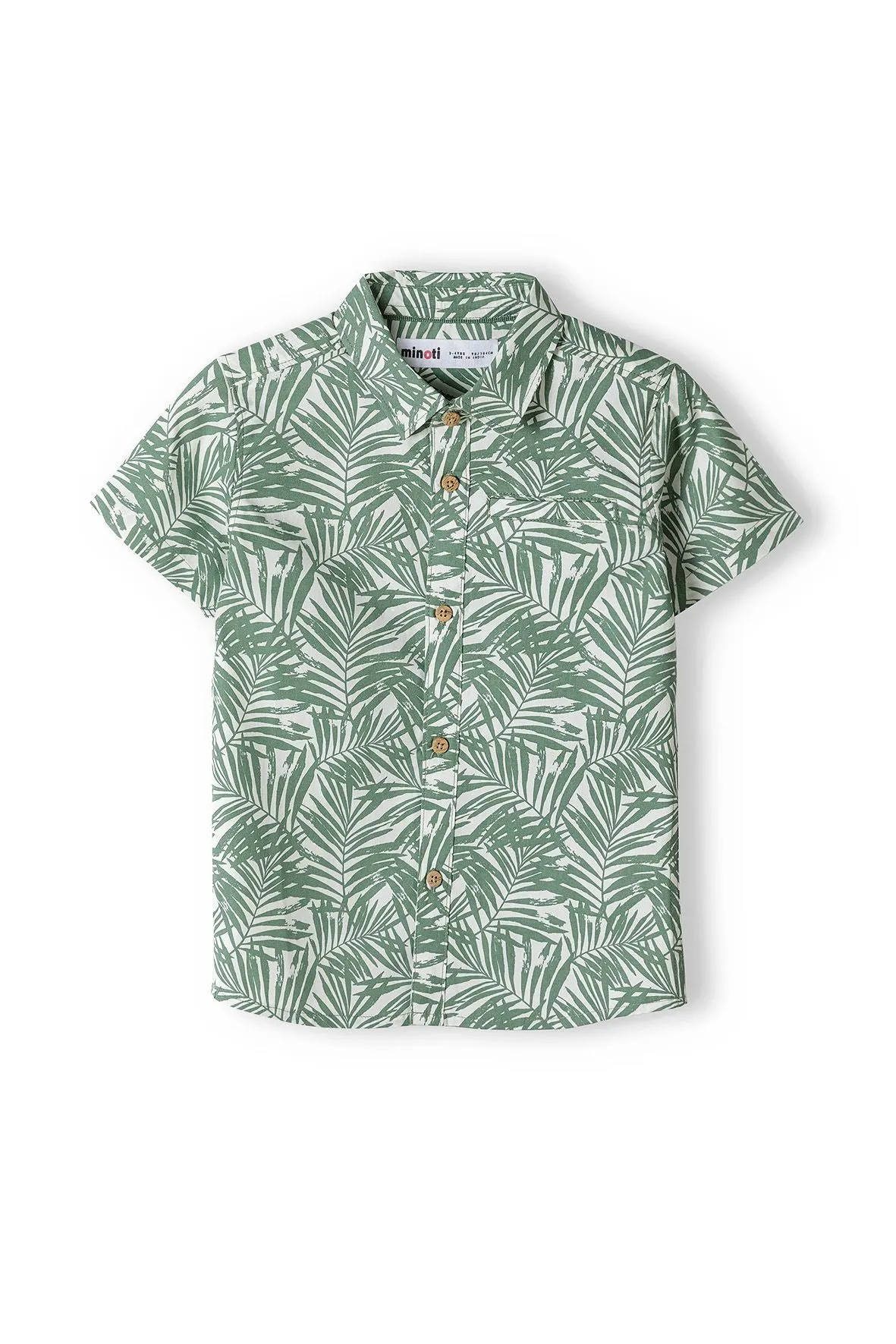 Minoti 38175 skjorte oliv palmer drenge