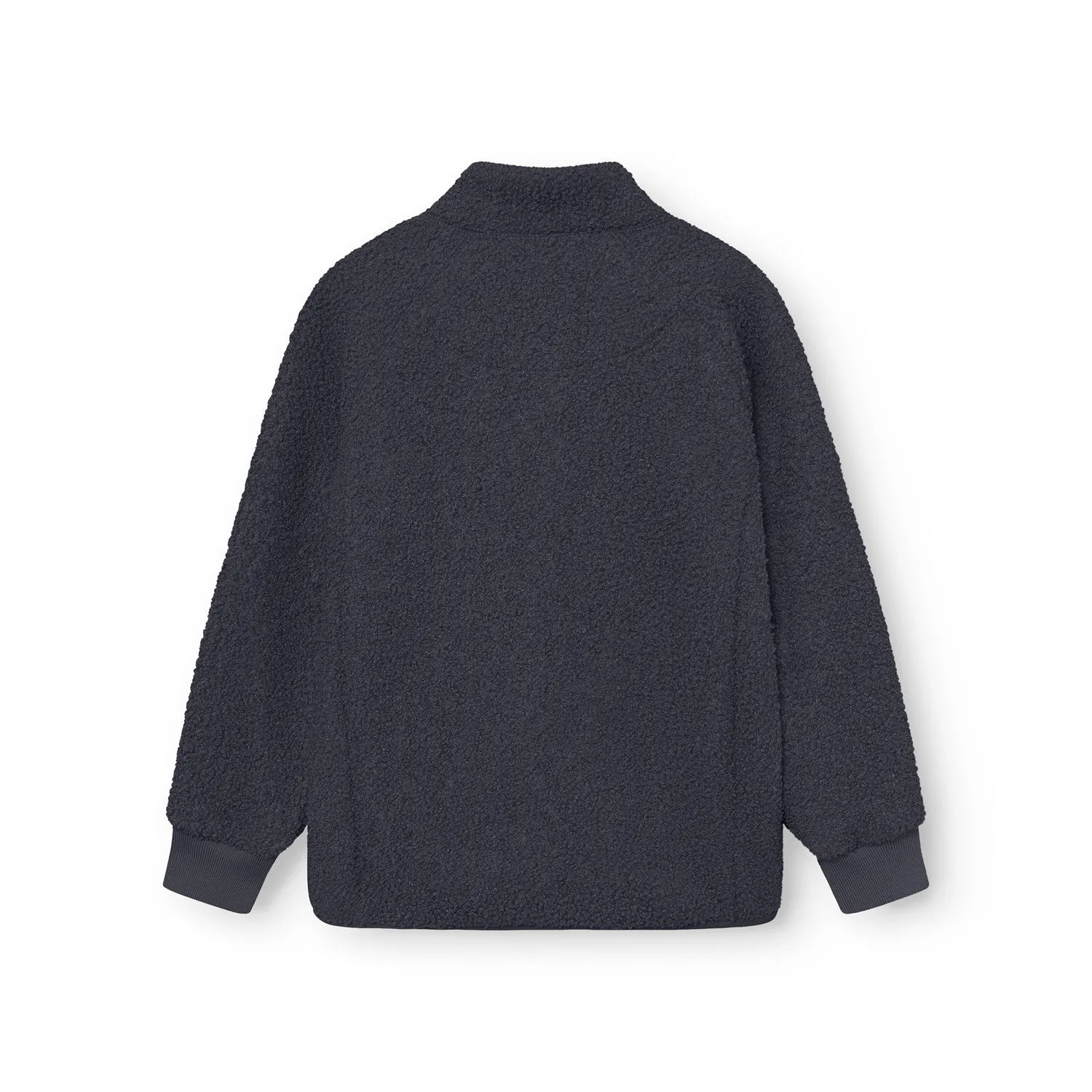 MINI A TURE Matcedric teddyfleecejakke Forged iron blue Øko