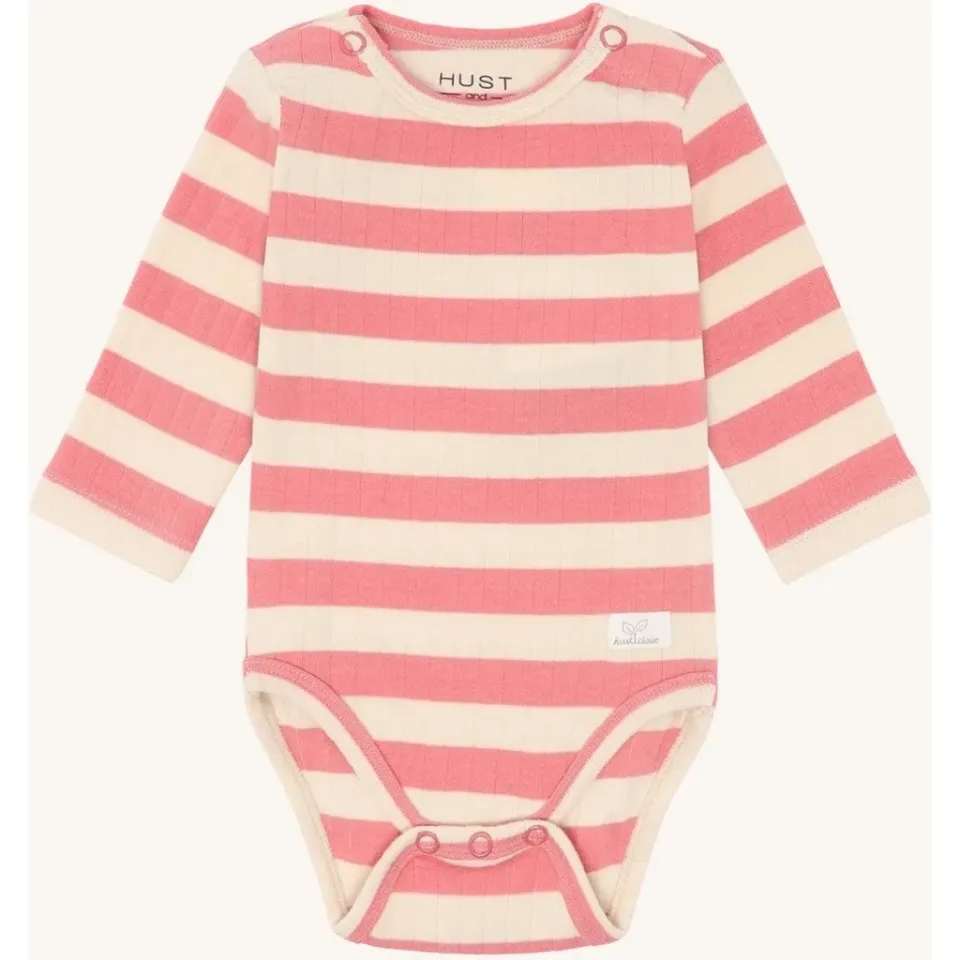 Hust & Claire HCBebe Rib body Sorbet økologisk bomuld