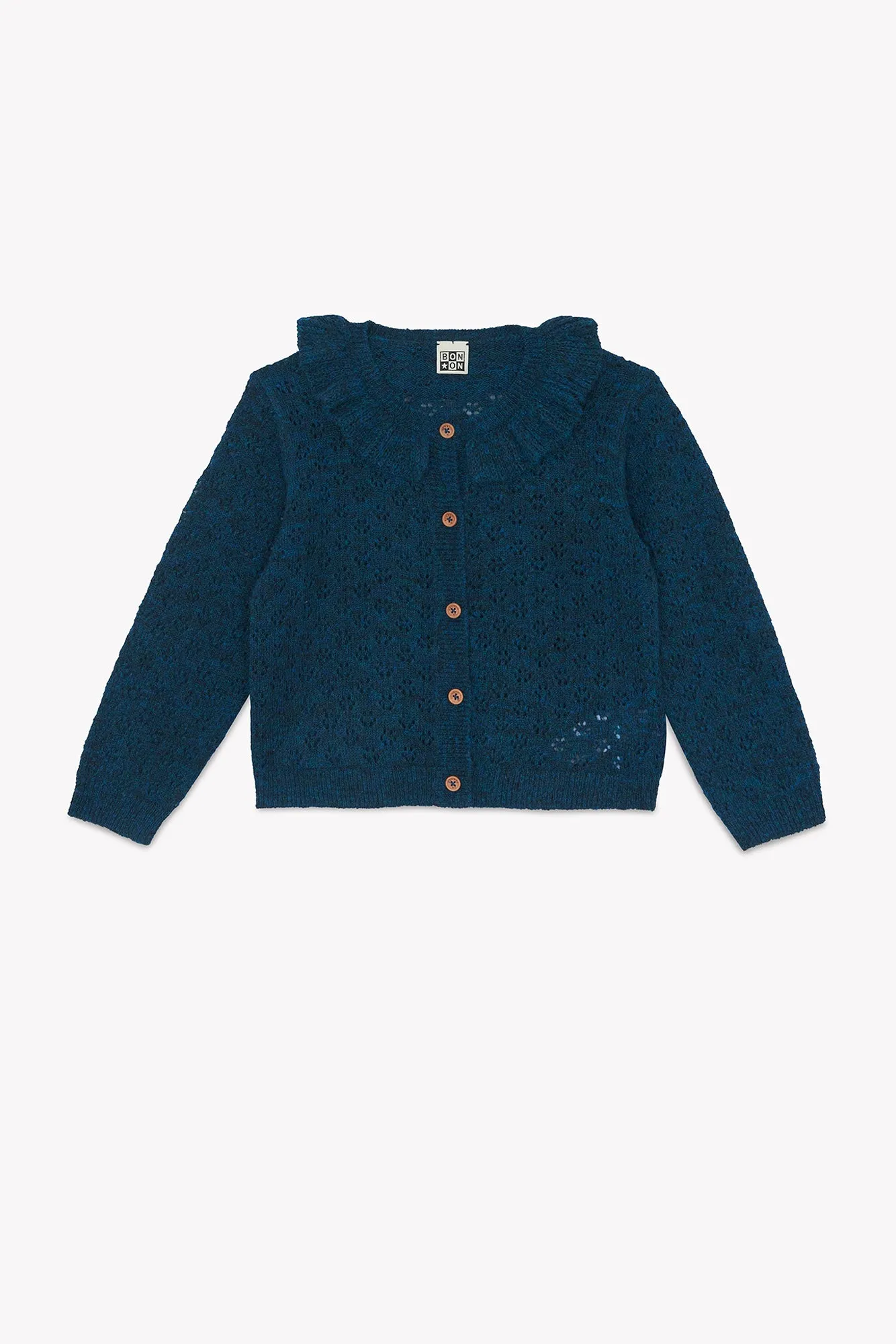 Bonton Corolle Blue Lake cardigan blå hjerte 6A