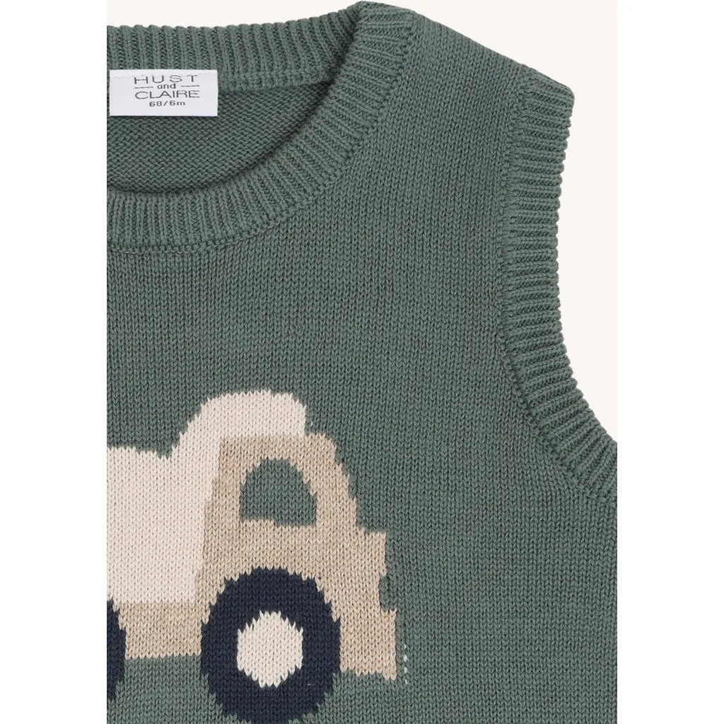 Hust & Claire HCPerry Lorry strikvest Balsam Green