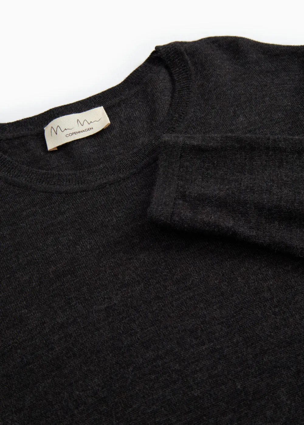 MarMar Tanne W bluse Black Grey Melange merino