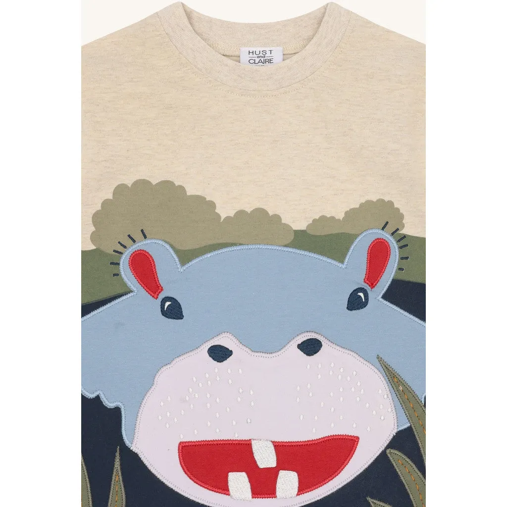 Hust & Claire HCAnton t-shirt wheat melange hippo