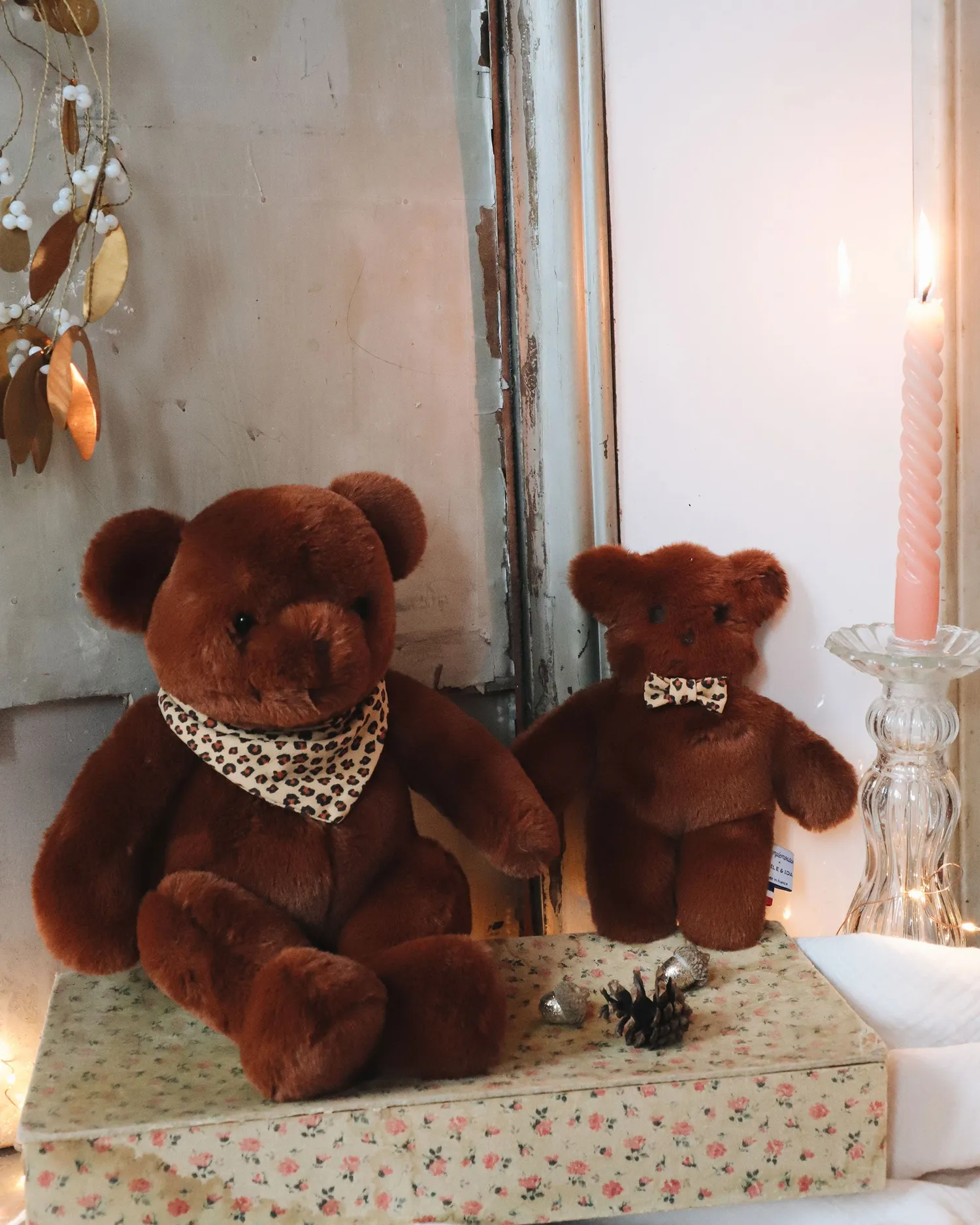 Emile et Ida Nounou bamse rangle rød 20 cm