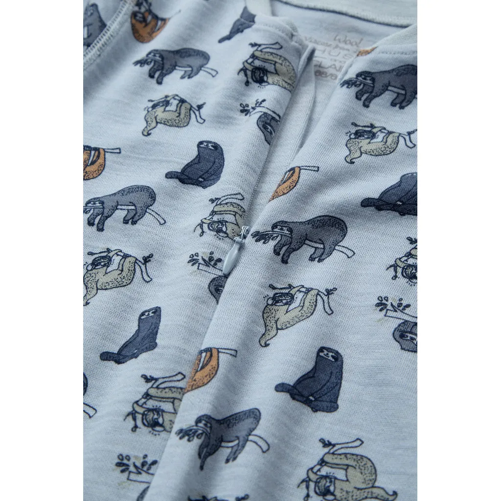 Hust & Claire HC Manu Zip Lazy natdragt Baby Blue uld