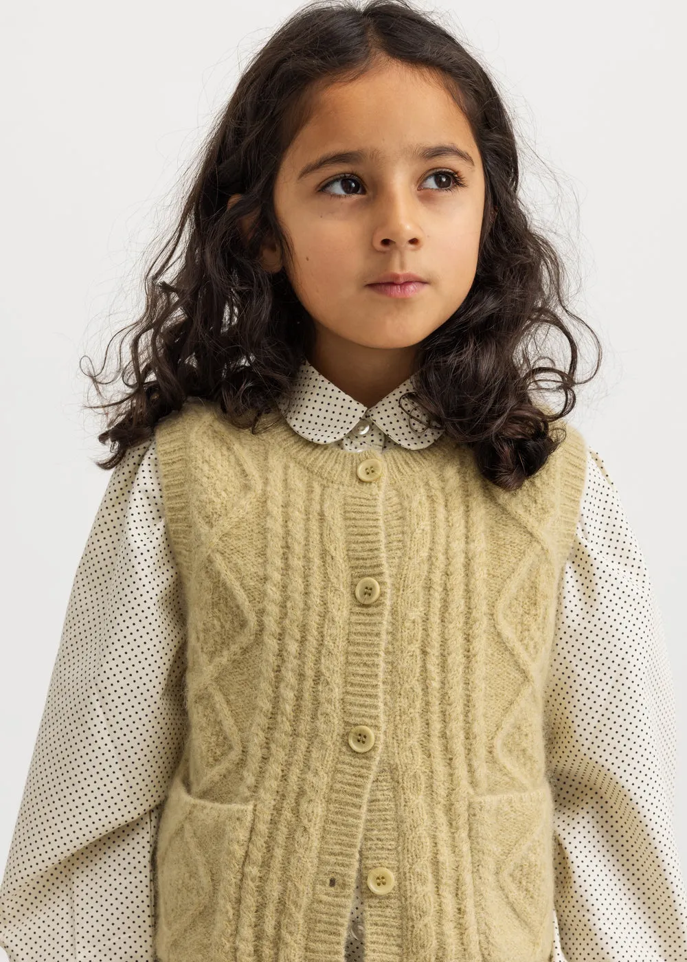 MarMar Copenhagen Taju strikvest Harvest Melange kabelstrik