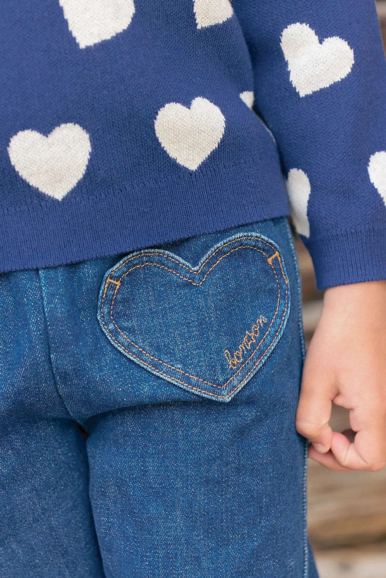 Bonton Duck jean rå denim blå 6A
