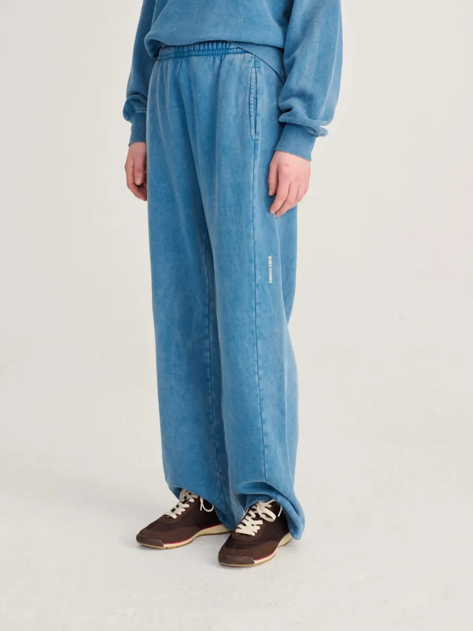 Bobo Choses Blue Pace joggingbukser blå økologisk