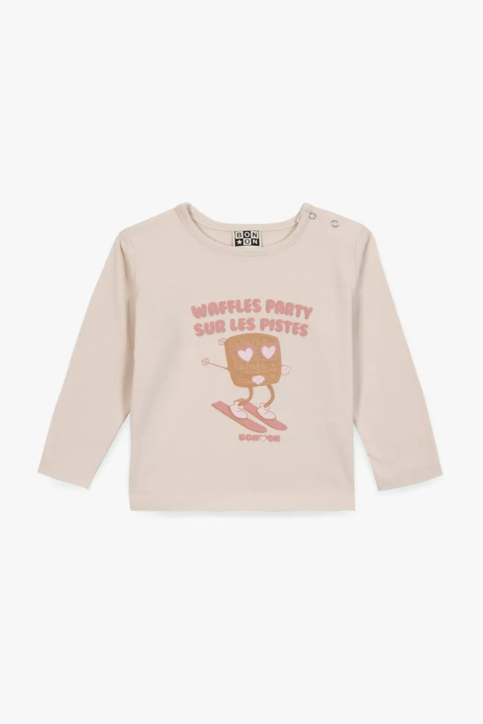 Bonton Taxi Waffles T-shirt baby ecru bomuld