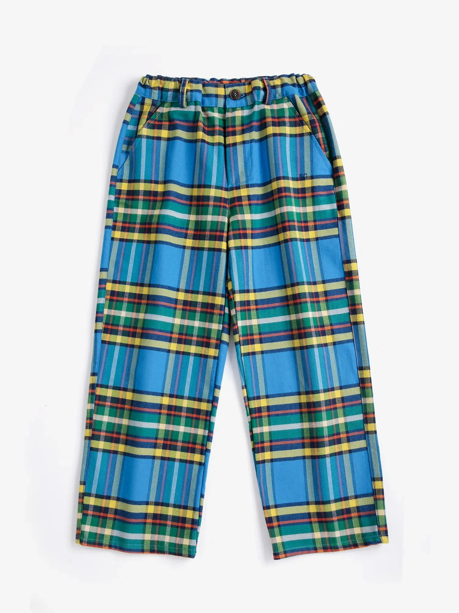 Bobo Choses Tartan All Over vævede bukser blå