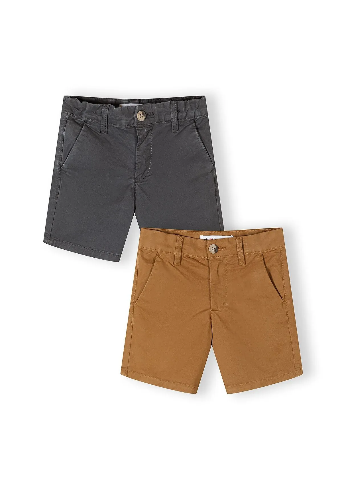 Minoti 44926 chinos shorts 2-pak sand canvas