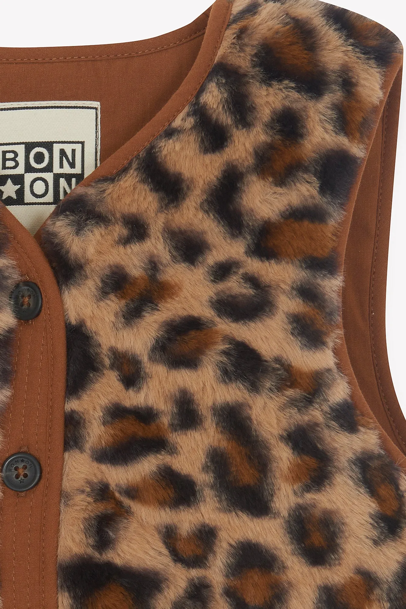 Bonton Megane Léopard vest leopard pelsimitat