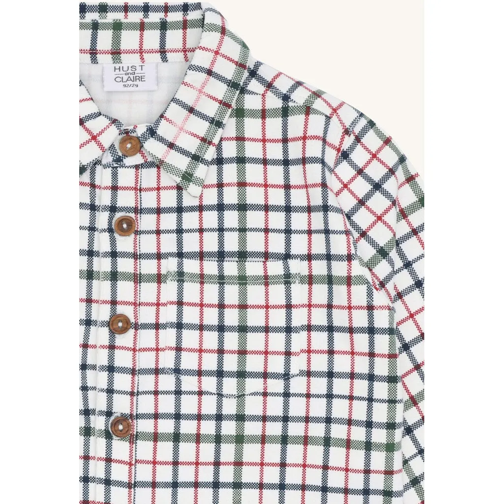 Hust & Claire Ravn Christmas bluse Sugar økologisk