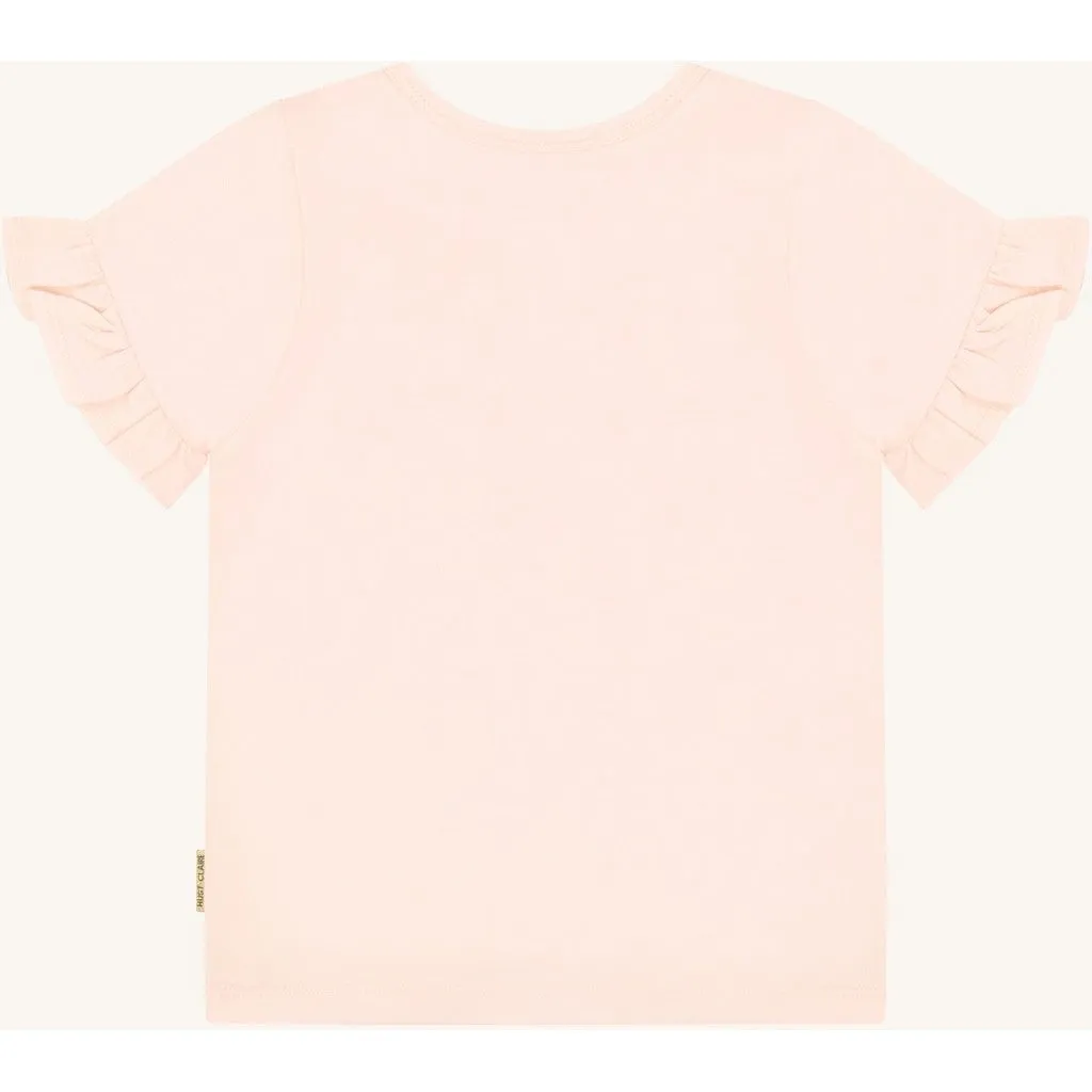 Hust & Claire Alma Rainbow T-shirt Quartz bomuld