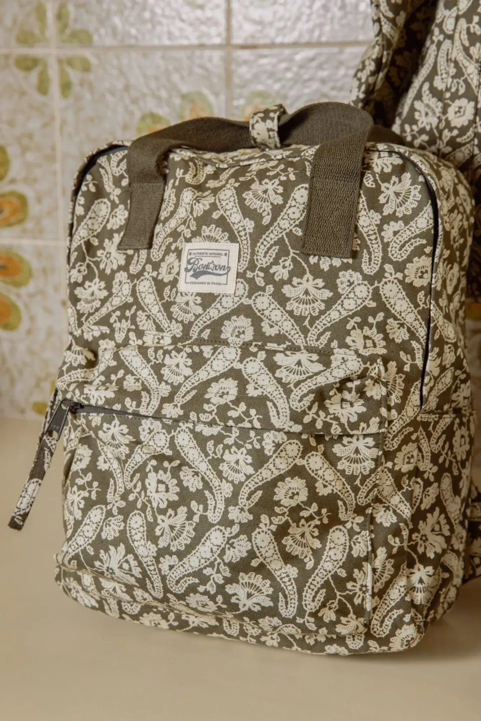 Bonton Bandana rygsæk mørkegrøn bomuld