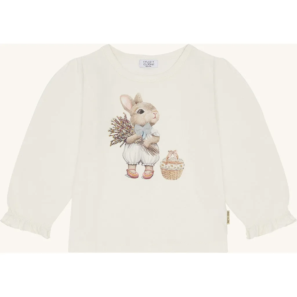 Hust & Claire Alma Sweet Bunny langærmet t-shirt Sugar