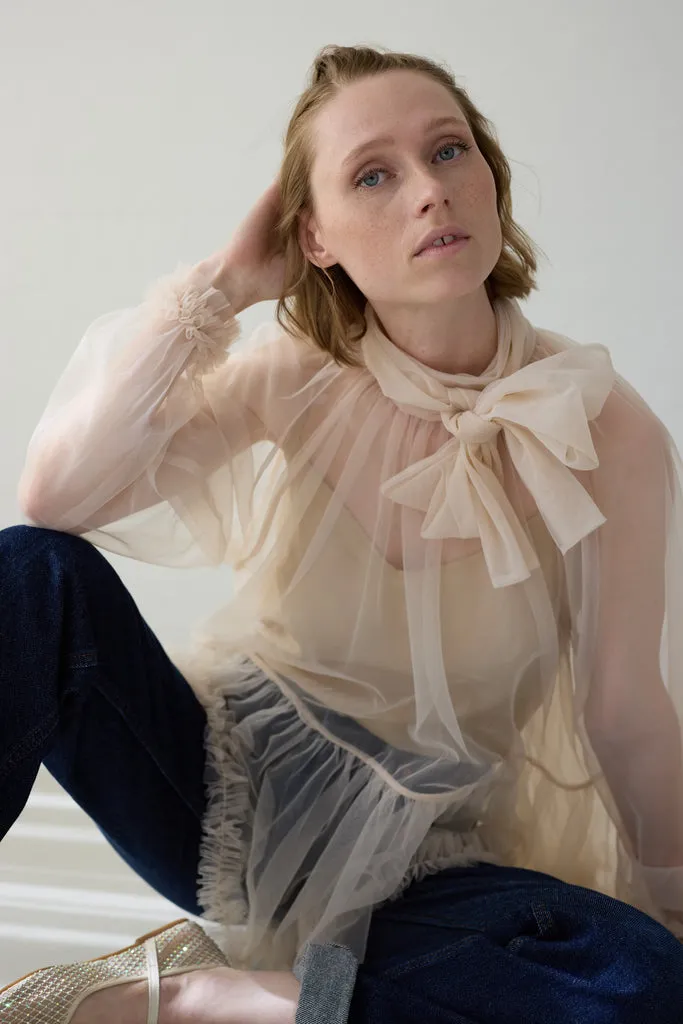 MarMar Copenhagen Truda W bluse Barely Rose tyl