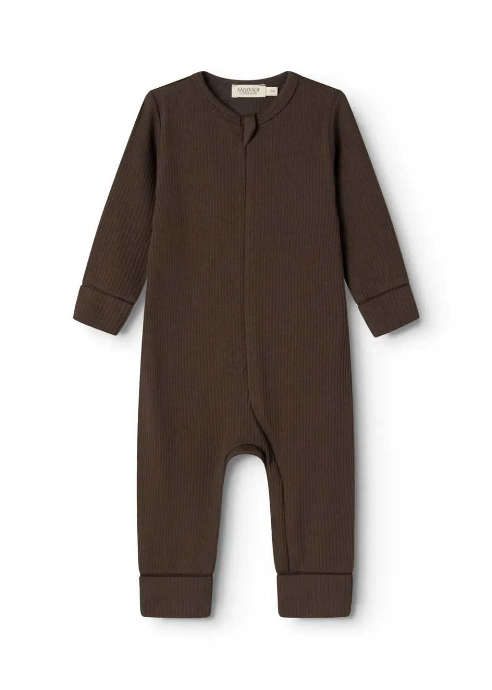 MarMar Rompy Zip heldragt Dark Roast modal baby
