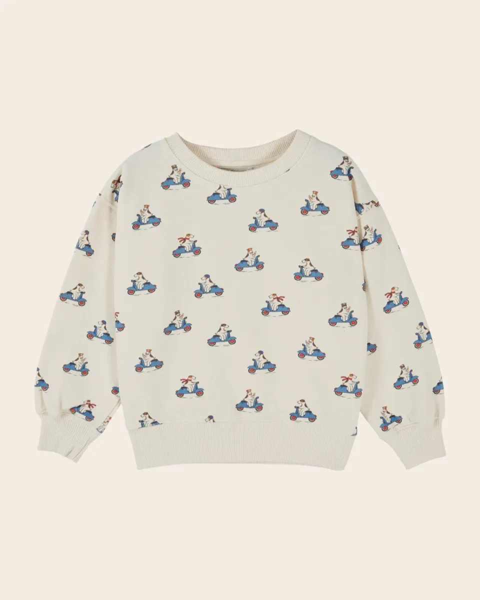 Emile et Ida Grand Dog sweatshirt ecru børn