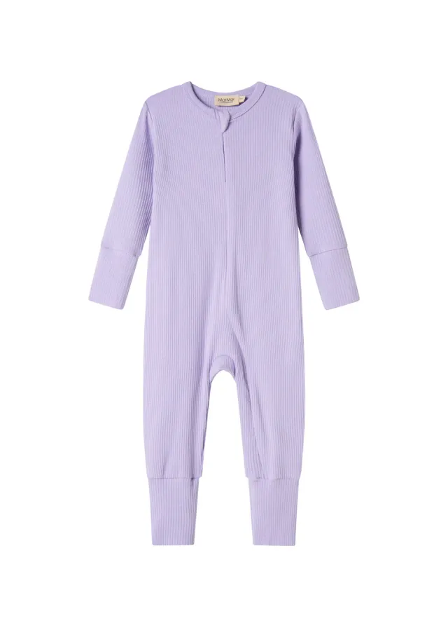 MarMar Rompy Zip heldragt Soft Lavender modal
