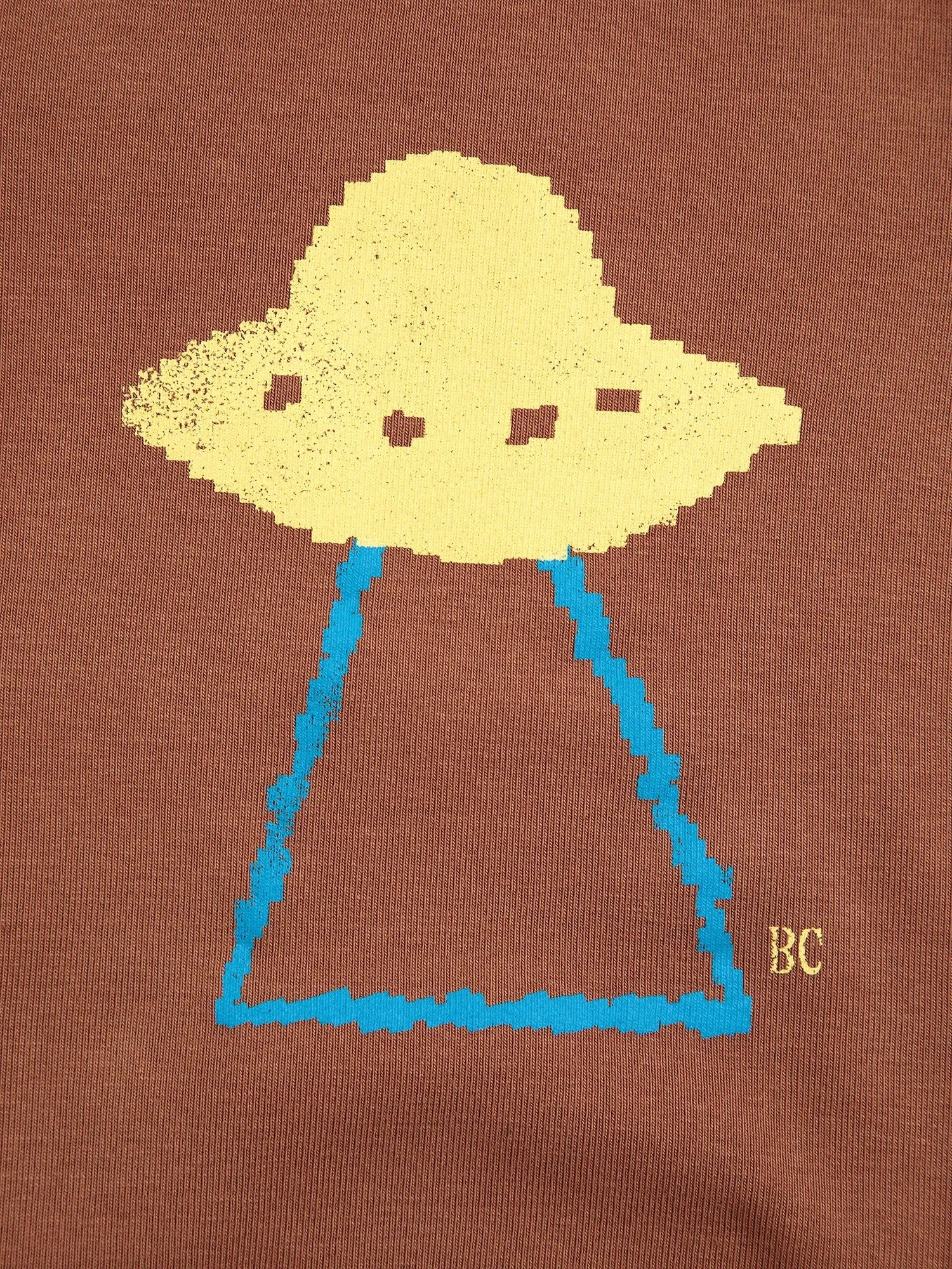 Bobo Choses Pixel Abduction body brun økologisk