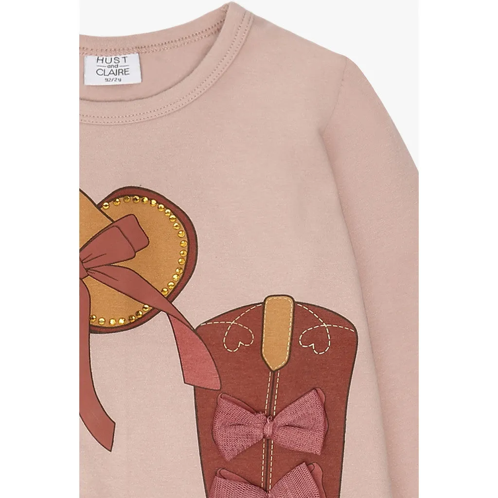 Hust & Claire HCAlma Cowgirl T-shirt adobe rose øko