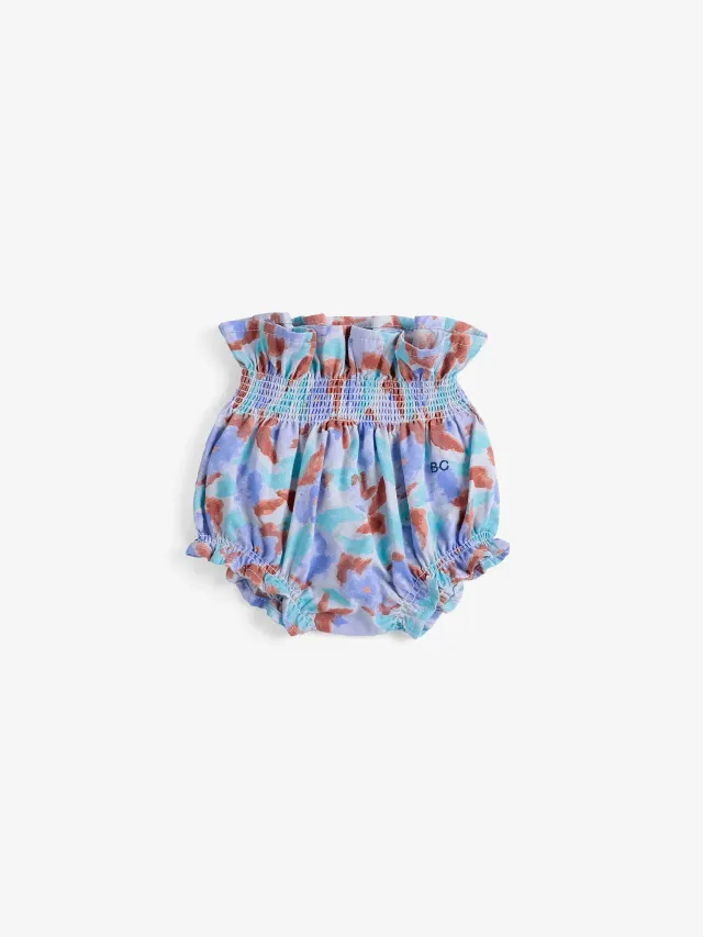 Bobo Choses Watercolor bloomer shorts offwhite økologisk