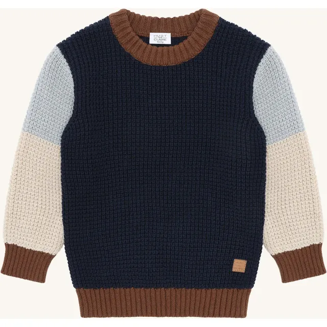 Hust & Claire Pelle Colorblock pullover More Navy bomuld