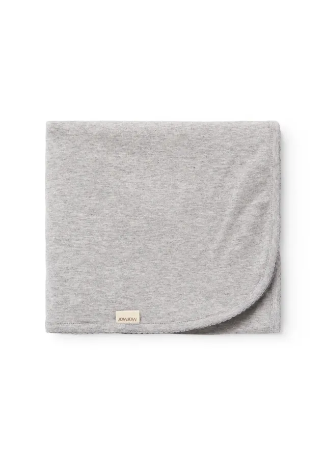 MarMar Alida babytæppe Light Grey Melange 80x80