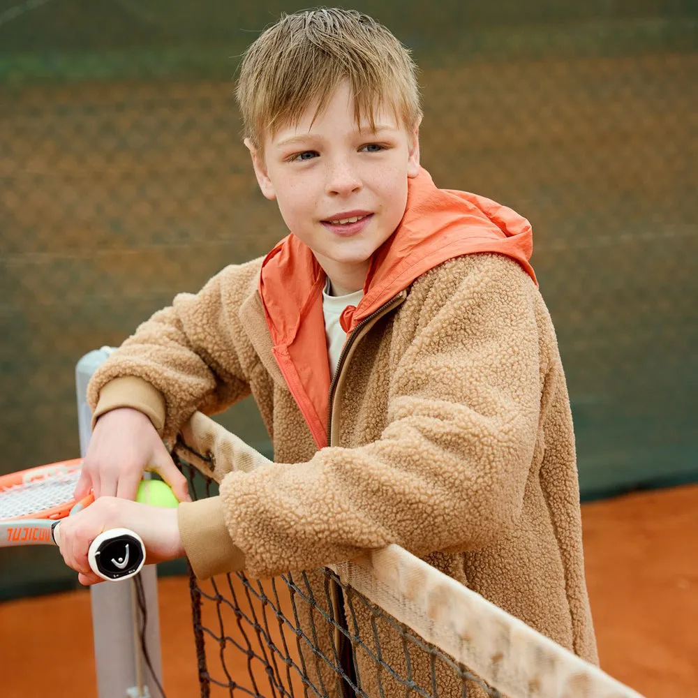 MINI A TURE MATCEDRIC teddyfleece jakke let mellemlag