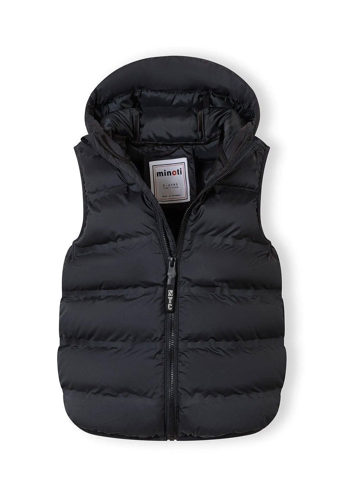 Minoti 44606 termovest sort til drenge