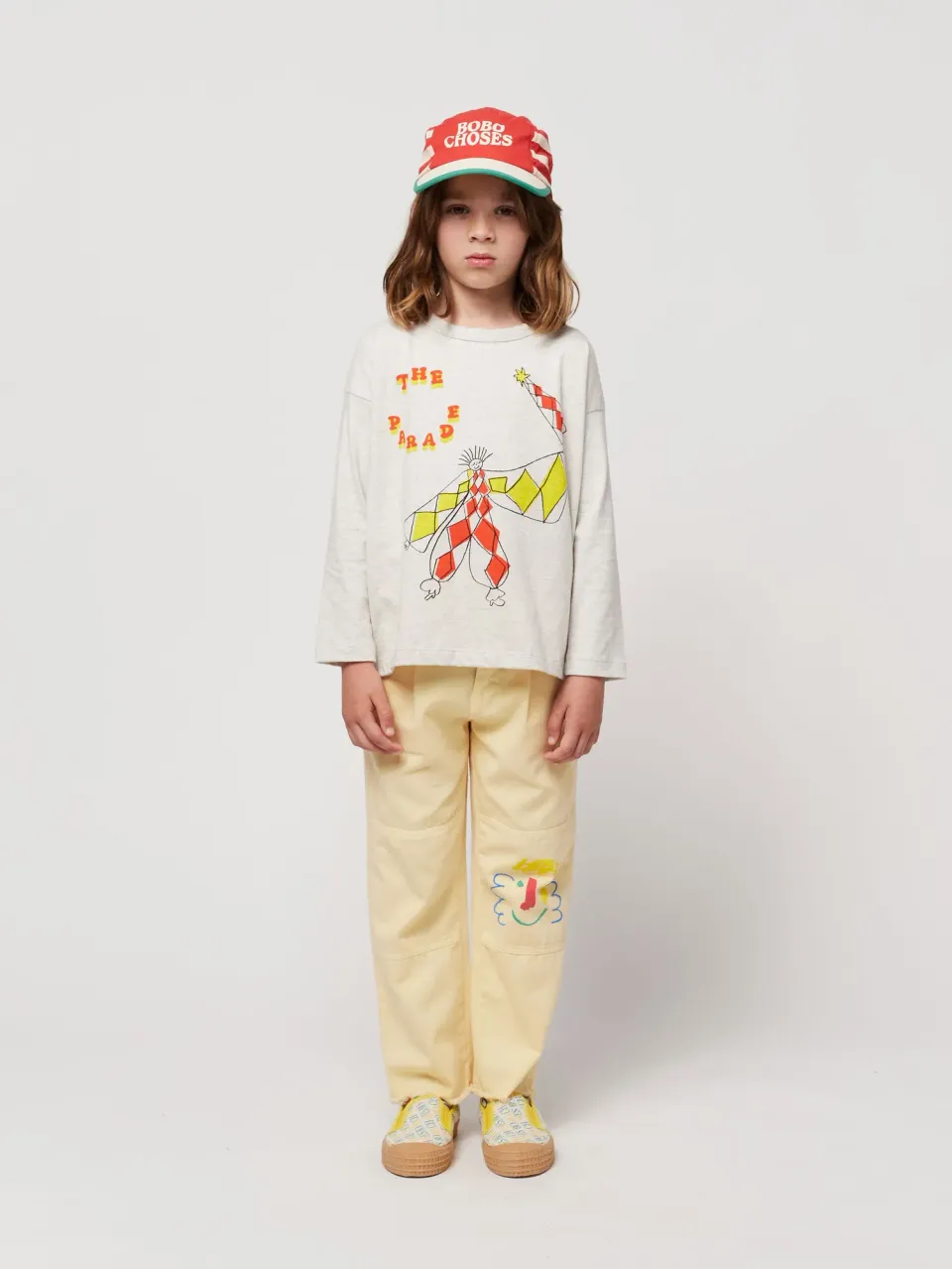 Bobo Choses Happy Mask chino bukser lysegul