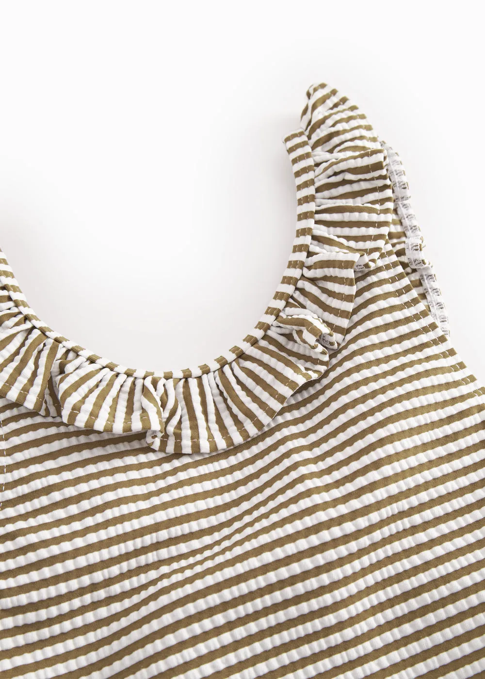 MarMar Swilla badedragt Dark Bronze Stripe