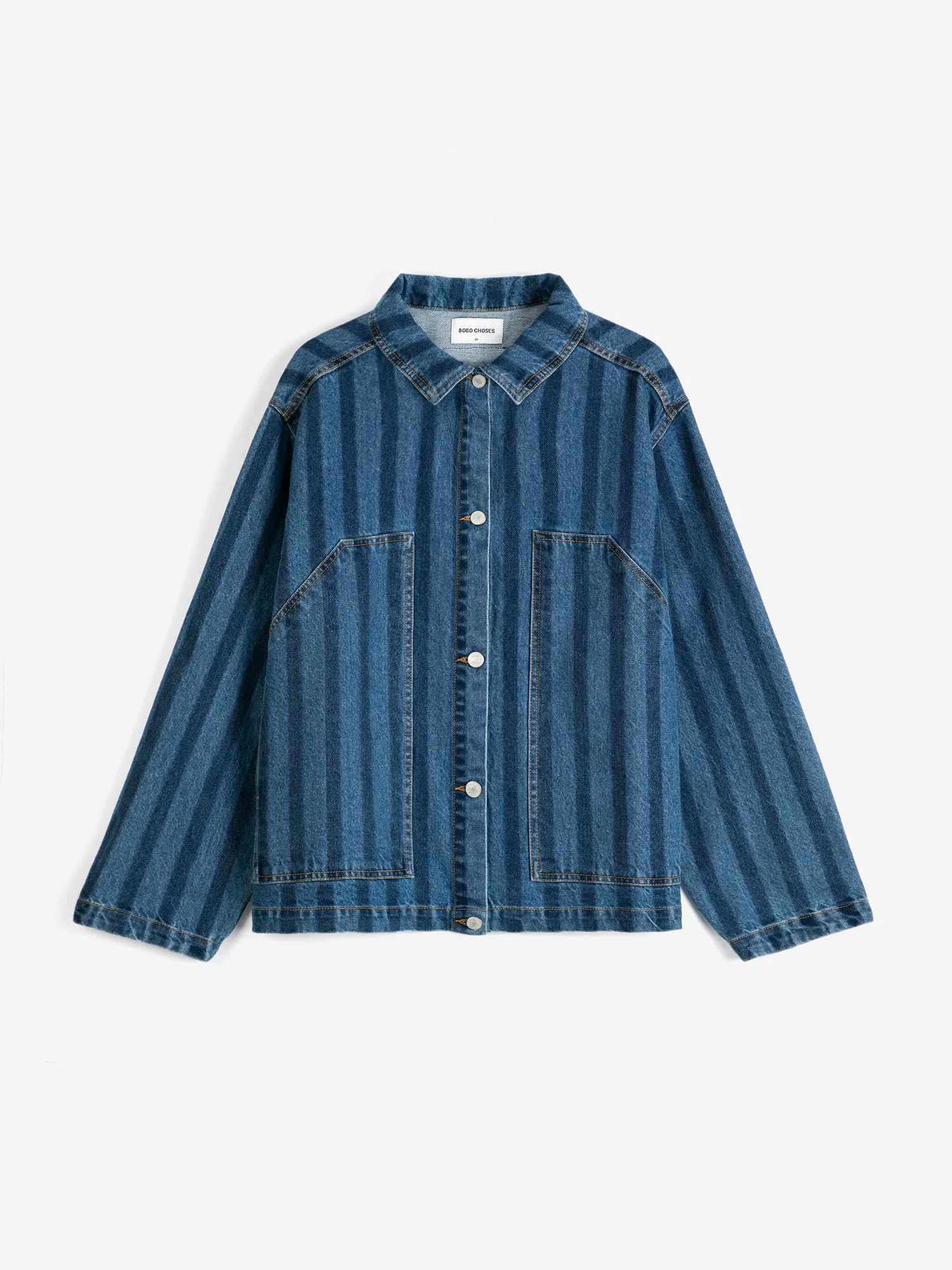 Bobo Choses SB126AD105 Stripe denimjakke blå