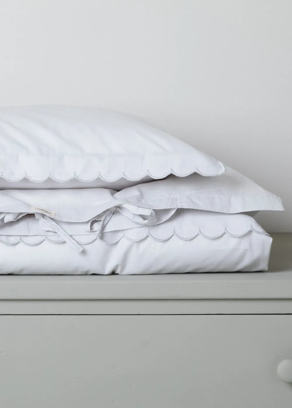 MarMar Bed Linen Scallop sengetøj Morning Dew øko